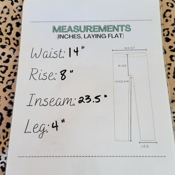 Chico's Leggings Tan Black Animal Print Soft Stretch Pants Womens SZ XS/4 Petite - Picture 8 of 10